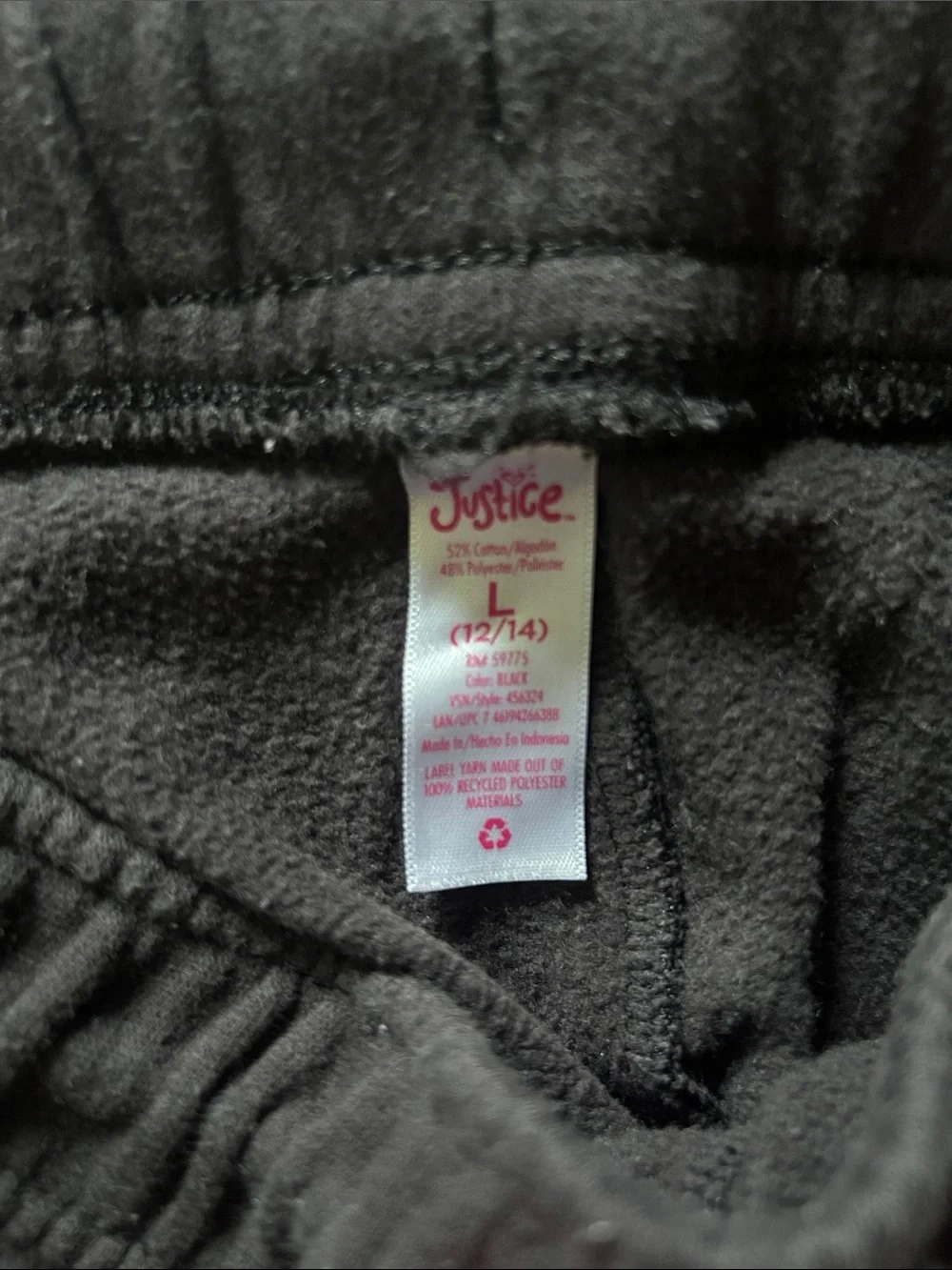 Justice Girls Pink, Black, White & Multicolor Matching Set